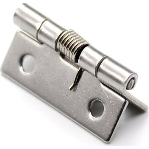 304 stainless steel hinge industrial hinge 1.5 inch Cabinet Door Hardware Furniture spring automatic return hinge