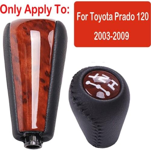 Speed Car Shifter Boot Gear Shift Knob Head Lever Accessories For Toyota Land Cruiser Prado 120 2003 2004 2005-2009