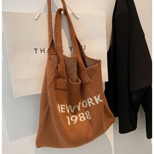 Женские вязаные сумки THREEPEAS China At AliExpress