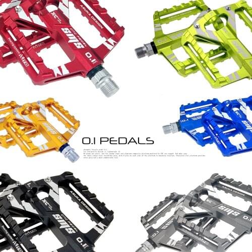 1Pair Bike Pedals Ultralight Aviation Aluminum Alloy Road MTB BMX DU Bearing Bicycle Pedal Bike Parts