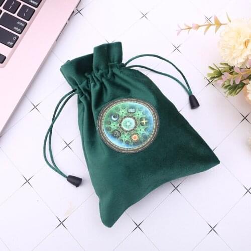 Velvet Tarots Storage Bag Mystical Divination Rune Cards Bag Board Game Dice Bag
