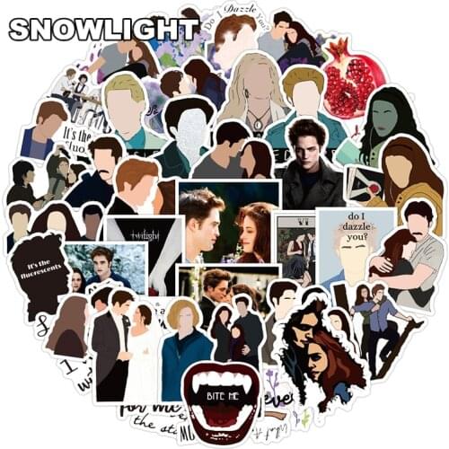 10/50pcs/set American Classic Movies The Twilight Saga Waterproof Stickers For Refrigerator Motorcycle Skateboards Suitcase