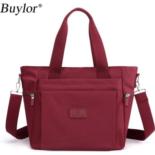 Buylor Nylon Women Shoulder Bag Luxury Lady Handbags Casual Large Capacity Female Messenger Bag Fashion Hand Bags