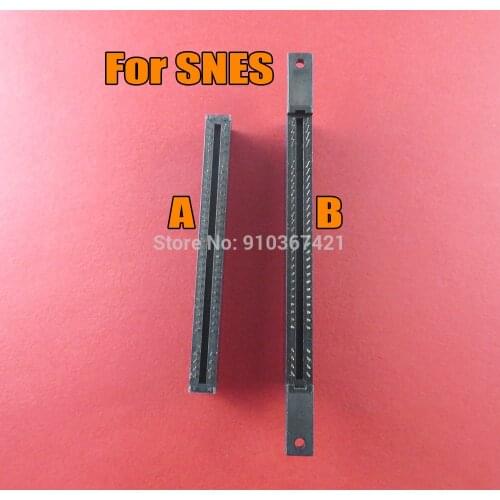 10PCS For SNES 2.54mm Interval slot 62 Pin 62Pins Card Slot for Nintend Super Famicom Replacement for SFC SNES Clone Console