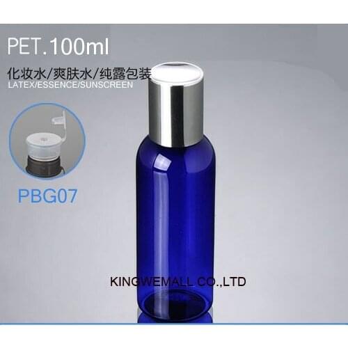 100ml PET Lotion Bottle with Electrochemical aluminum cover ,Hand Cream Container PTG07