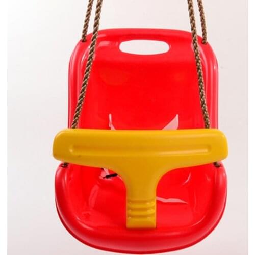 3 in 1 Indoor and Outdoor Childrens Safety and Health Swing Children Toys Baby Seat Swing High Back PE Plastic Basket Fun Game