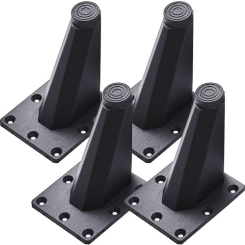 4pcs Modern Practical Home Cupboard Oblique Sofa Foot Office Couch Easy Install Furniture Table Legs Aluminum Alloy TV Cabinet