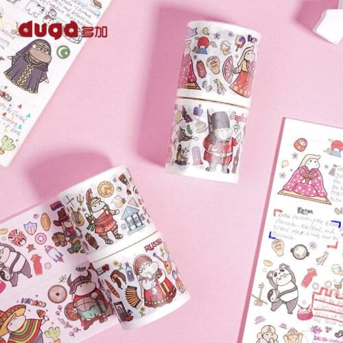 5M Kawaii Travel Life Masking Paper Bullet Diary Decorative Washi Tape Crafts and Scrapbooking Sticker Stationery Supplies