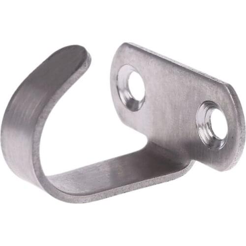 5x Stainless Steel J Shape Hook For Ceiling Cabinet Top Hanger Cloth Towel Robe