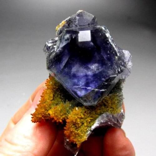 92g Royal Blue Fluorite Crystal on Matrix - crystals and stones healing Mineral specimen Home Decor feng shui decoration