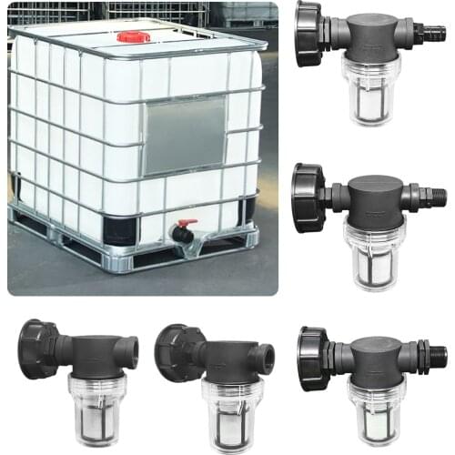 IBC Tank Garden Hose Adapter Non-toxic Water Connector With Filter For Ton Barrel Pipe Joint Ton Barrel Filter Connector