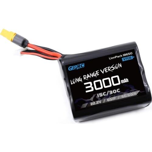 GEPRC VTC6 18650 6S1P 3000mAh Batteries XT30 XT60 Plug For RC FPV Quadcopter Drone Accessories Parts