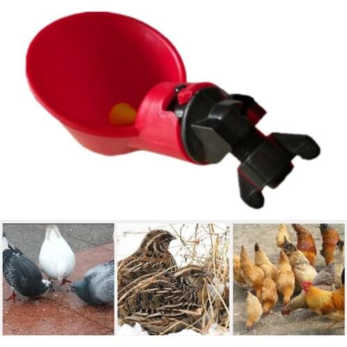Pigeon Automatic Nipple Drinking Cup Quail Bird Chicken Drinker Bowl Backyard Bird Coop Poultry Feed Hanging Water Cups Tools