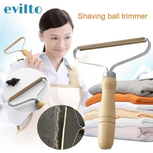 Portable Lint Remover Clothes Tool Double Head Fabric Shaver Brush Hair Trimmer Manual Cut Machine Removing Roller Clothe Shaver