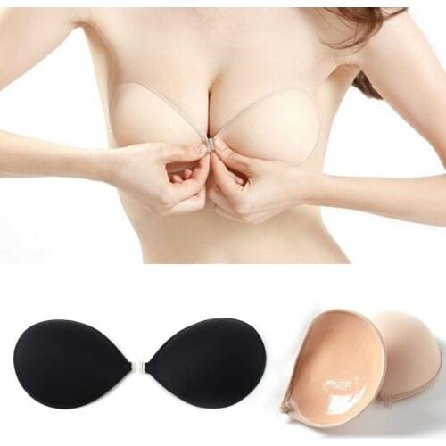 Silicone Push Up Strapless Invisible Bra Self Adhesive Gel Bras Backless Breast Enhancer For Women Lady Nipple Cover