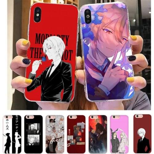 Moriarty The Patriot Phone Case For DIY iPhone X XS MAX 11 11 pro max 6 6s 7 7plus 8 8Plus 5 5S XR SE 2020 Transparent case