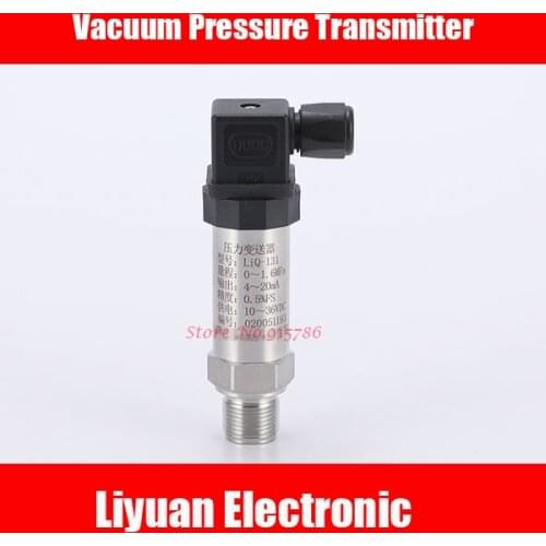 -100KPA-0 -0.1MPA Vacuum Pressure Transmitter 4-20MA Negative Pressure Sensor absolute Diffusion Silicon Pressure Transmitter