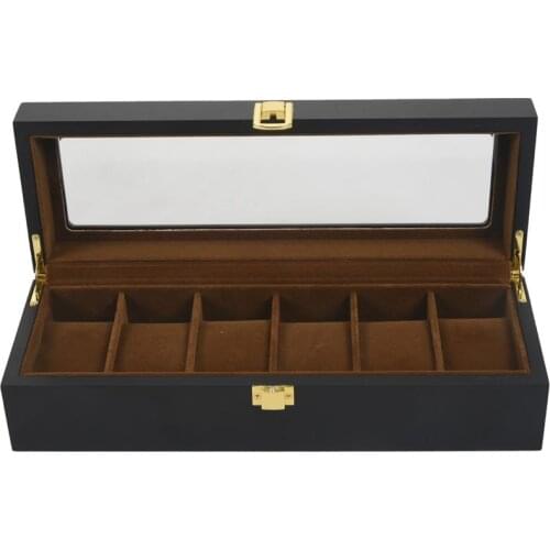6 Plaid Wooden Watch Box Jewelry Display Storage Storage Box Jewelry Display Watch Box