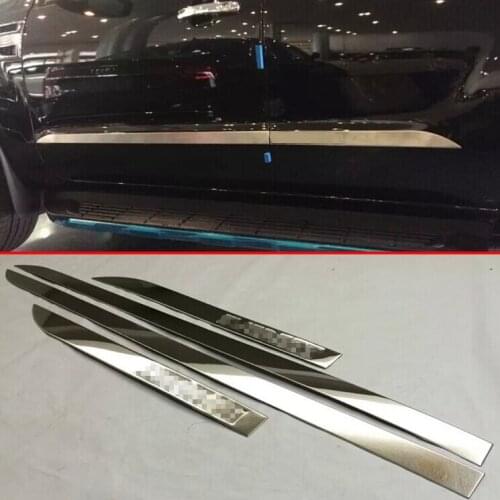 For Ford Everest 2016 2017 2018 Stainless Steel Car Decoration Side Door Line Garnish Body Molding Moulding Trim