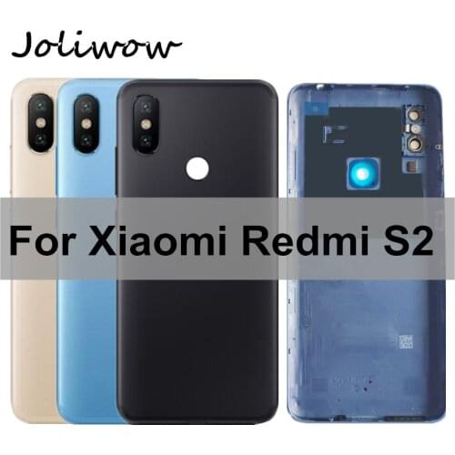 For Xiaomi Redmi S2 Battery Back Cover Rear Housing Rear Door Camera Lens For Redmi S2 Battery Cover +Volume Power Buttons