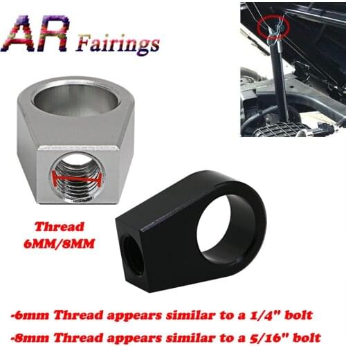 6MM 8MM CNC Dump Bed Strut Rod End Replacement Fittings Parts For Polaris Rangers 2012+ 2013 2014 2015 2016 2017 Black Silver