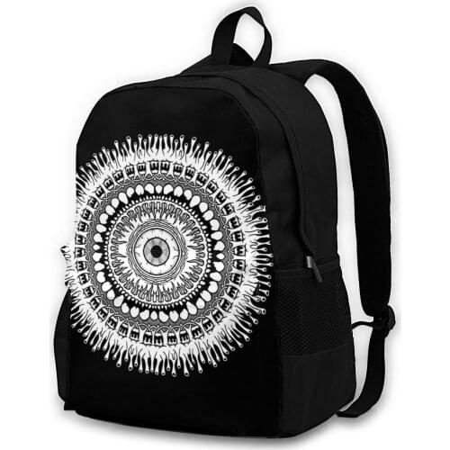 Corona Mandala Photographic Adult backpacks, leisure bags, backpacks, storage bags, men women backpacks