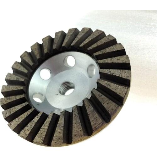 Diamond bowl grinding aluminum alloy disc double row tooth ripple grinding wheel granite marble grinding disc