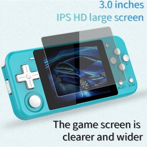 POWKIDDY Q90 Open Dual System Retro Handheld Game Console 3 HD IPS Screen Kids toys16 Simulator Support PS1 New Game 3D games