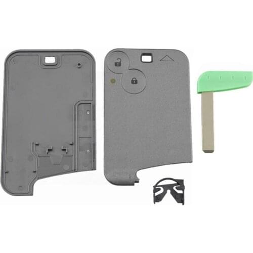 80% Hot Sell Replacement 2 Buttons Remote Car Key Fob Card Shell Case for Renault Laguna
