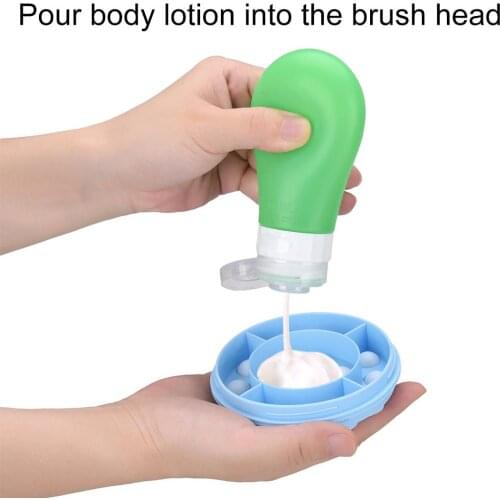 Lotion Oil Cream Applicator Body Leg Back Bath Brush Scrub Massager Shower Rubbing Brush Bath Supplies Tools