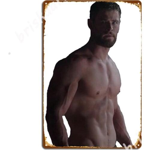 Chris Hemsworth Metal Signs Plaques personalized Wall Cave Club Bar Tin sign Posters