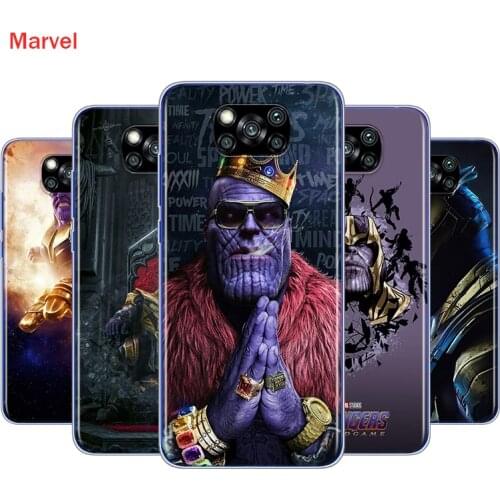 Avengers Thanos For Xiaomi Poco X3 NFC M2 X2 F2 F3 C3 M3 F1 Pro Mi Play Mix 3 A3 A2 A1 6 5 Lite Soft Phone Case