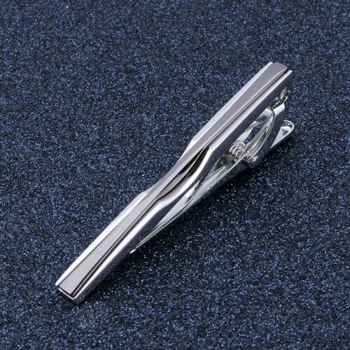 Mens Metal Tie Clips Gentleman Accessories Arch Bent Metal Tie Bar