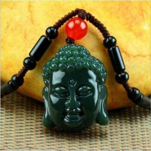 Natural Jade Pendant Hand-Carved Jadeite Necklace Women Pendants Charm Jewelry Fashion Accessories with Chain