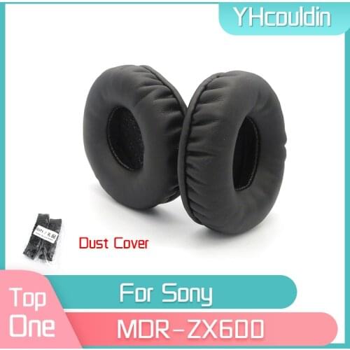 YHcouldin Ear Pads For Sony MDR ZX600 MDR-ZX600 Headset Leather Ear Cushions Replacement Earpads