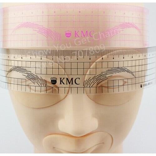 Permanent Makeup Stencils Plastic Eyebrow Ruler KMC Tattoo Cosmetic Shaping Tool For Beginers practice