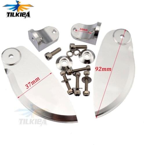 CNC Machined Adjustable Aluminum Turn Fins High Precision Turn Fins 92mm X 37mm Length For Rc Racing Boat High Speed Boat