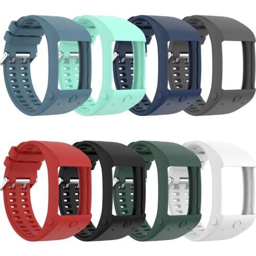 Silicone Comfortable Watch Strap Watchband Replacement Adjustable Silicone Comfortable Wristwatch Band Strap for Polar M600