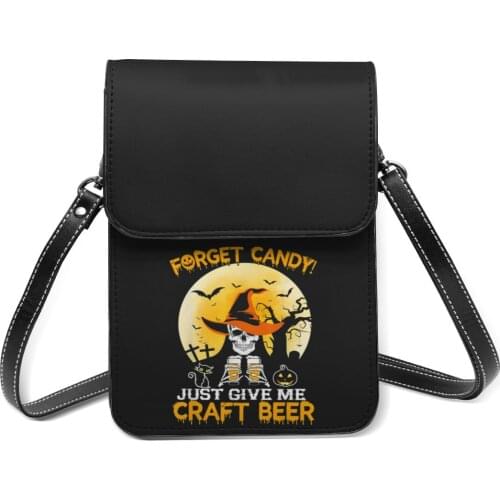 Craft Beer Shoulder Bag Outdoor Leather Mobile Phone Bag Female Fashion Aesthetic Bags