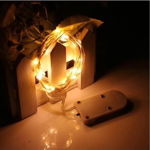LED String Lights 3V Button Battery Operated 2M 20Led 5m 50LED Micro Led Fairy Light For Christmas Xmas Party Wedding Decor