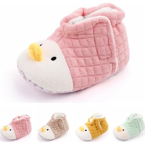 Warm Toddler Baby Girl Boy Shoes First Walker Cartoon Newborn Baby Crib Shoes Anti-Slip Sneaker Slipper 2021 Autumn Winter Boots