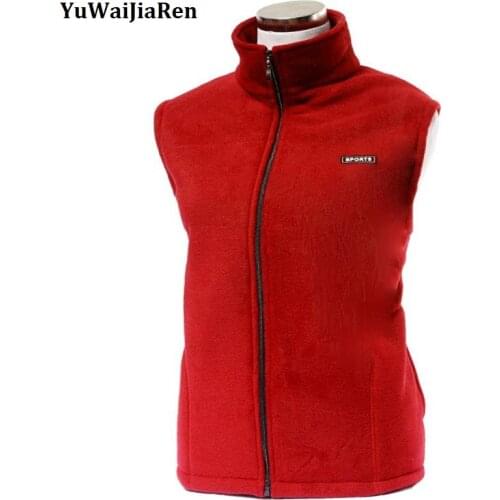 YuWaiJiaRen Mens and Womens Fleece Vest Outerwear Reporter Vests Sleeveless Jacket Windproof Thicken Warm Breathable Waistcoat
