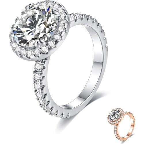 ZEMIOR Luxury Ring For Women Big Brillancy White Cubic Zirconia Setting Noble Rings Send Wife Anniversary Gifts Fashion Jewelry