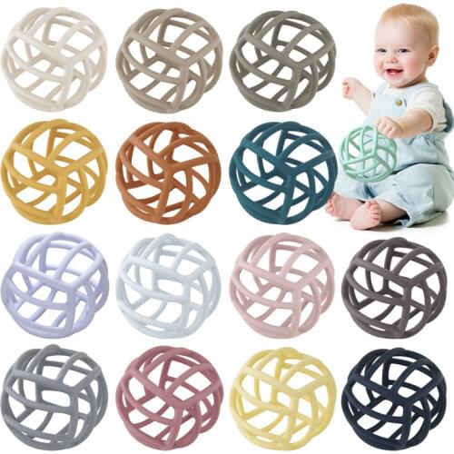 1 Pcs Food Grade Soft Silicone Baby Essentials Fashionble Infant Fidget Toys Portable Gadget Toy For Toddlers Baby Accessories