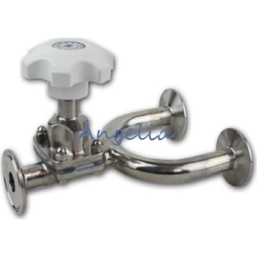 1" Pipe OD 25mm Sanitary Stainless Steel 316L Tri-Clamp OD 50.5mm Diaphragm Valve Silicone
