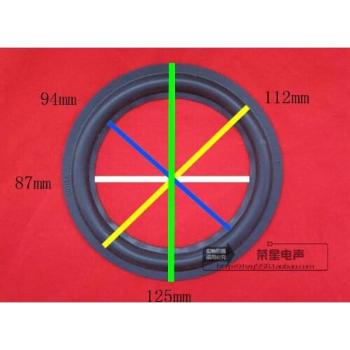 100 pieces 5 inch 5'' woofer bass loudspeaker horn speaker rubber surrounds - EC113 87mm 94mm 113mm 125mm