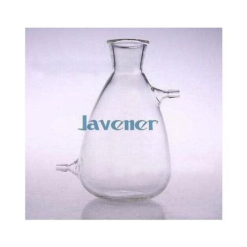 125ml Glass Filtering Flask Lab Filtration Bottle Double 10mm Hose Vacuum Adapter Glassware