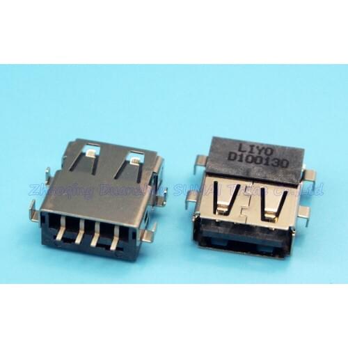 30pcs/lot Original New USB female jack connector 2.0 USB data Port for Laptop Acer HP DM3 DELL etc
