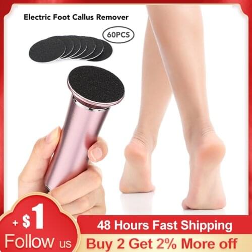 Electric Pedicure Machine for Foot Professional 60 pcs Replaceable Sanding Paper Foot Care Leg Heels Dead Skin Callus Remover