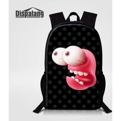 Dispalang School Bags for Teenagers Boys Girls Crazy Cartoon Mens Womens Backpacks Kids Children Backpack Big Eye Child Book Bag